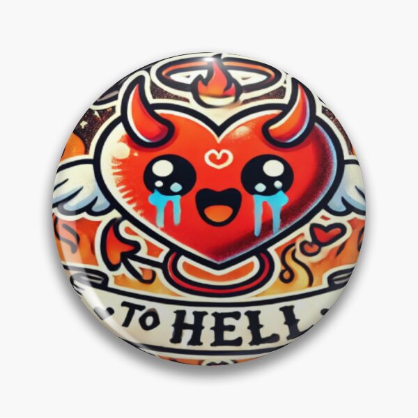Item preview, Love You to Hell and Back – Cute Devil Heart Illustration designed and sold by messupbro.