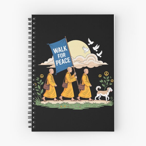 Item preview, Walk for Peace Aloka Buddhist Monks Journey  designed and sold by JaidyKris.