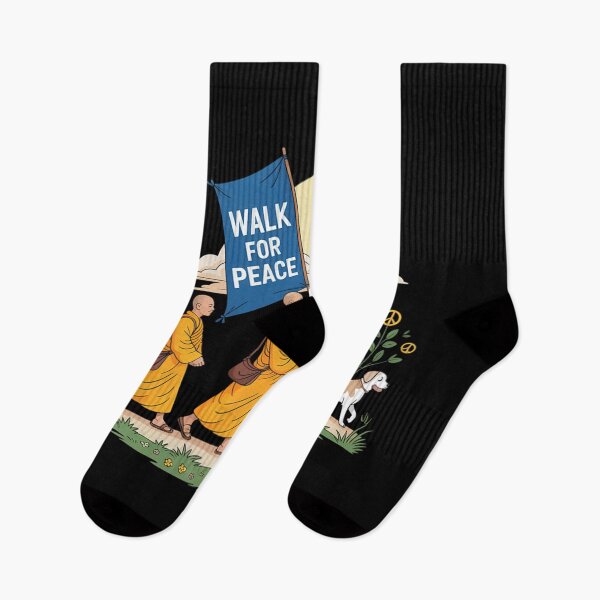 Item preview, Walk for Peace Aloka Buddhist Monks Journey  designed and sold by JaidyKris.