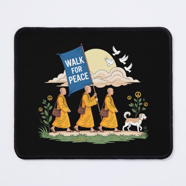 Item preview, Walk for Peace Aloka Buddhist Monks Journey designed and sold by JaidyKris.