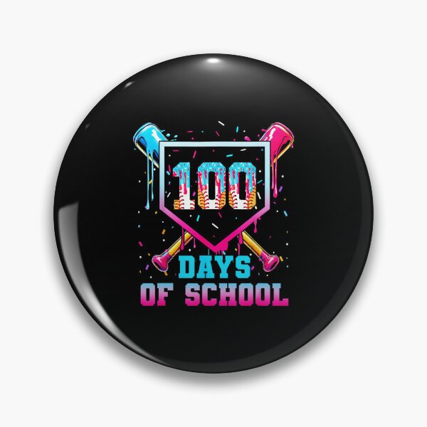 Item preview, 100 Days Of School Ice Baseball Drip Design designed and sold by miaa-artistshop.