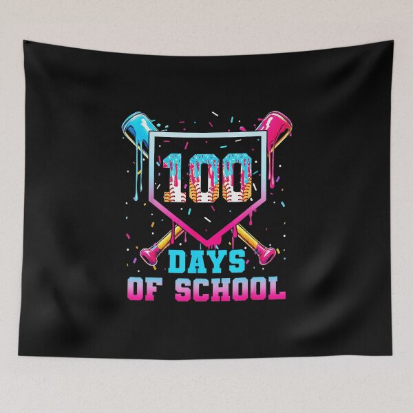Item preview, 100 Days Of School Ice Baseball Drip Design designed and sold by miaa-artistshop.