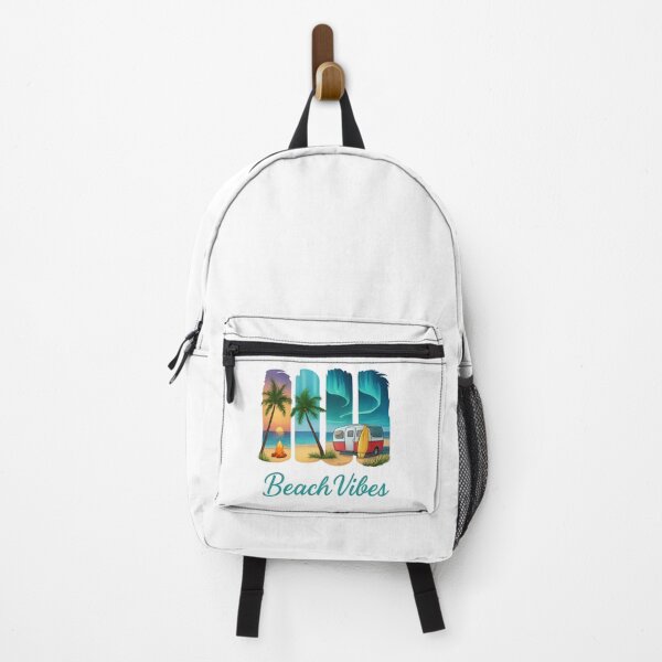Item preview, "Four Seasons of Coastal Wanderlust" It reflects the transitions in time and mood across the panels—sunset, day, night, and aurora-lit adventure—while emphasizing the beach and travel theme. designed and sold by Motivational space.