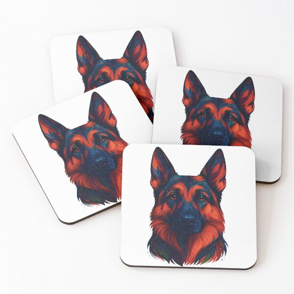 Item preview, Bold German Shepherd Dog Portrait designed and sold by Easyas.