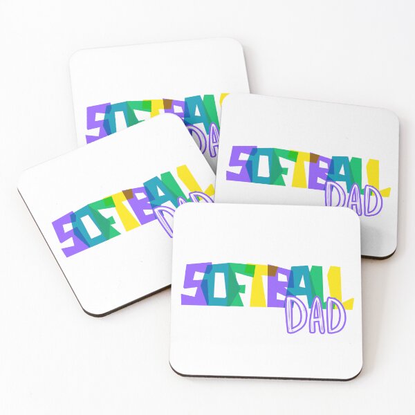 Item preview, Softball Dad Happy and Bright  designed and sold by courtneyjart.