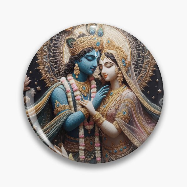 Item preview, Radha Krishna Divine Embrace Harmony designed and sold by ApproachingZion.