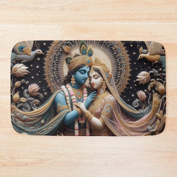 Item preview, Radha Krishna Divine Embrace Harmony designed and sold by ApproachingZion.