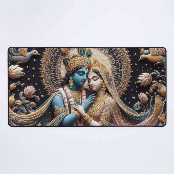 Item preview, Radha Krishna Divine Embrace Harmony designed and sold by ApproachingZion.
