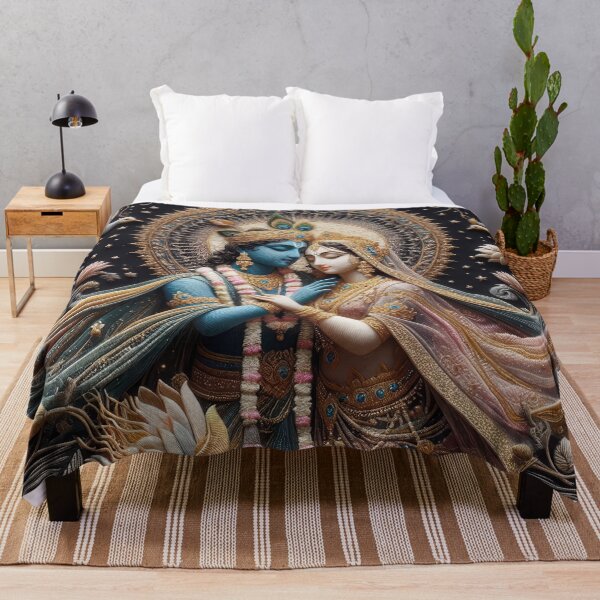 Item preview, Radha Krishna Divine Embrace Harmony designed and sold by ApproachingZion.