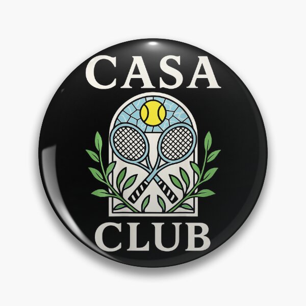 Item preview, CASA CLUB Casablanca Tennis Inspired Emblem Illustration designed and sold by WayTBeenkenArt.