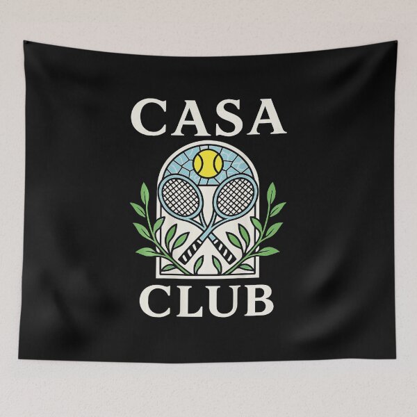 Item preview, CASA CLUB Casablanca Tennis Inspired Emblem Illustration designed and sold by WayTBeenkenArt.