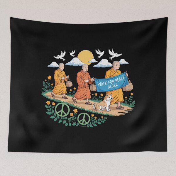 Item preview, Walk for Peace Aloka Buddhist Monks Journey  designed and sold by ColbyAida.