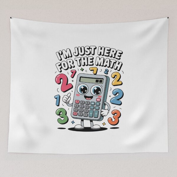 Item preview, I'm Just Here For The Math Calculator Student Teacher designed and sold by CORJIDOG-ART.