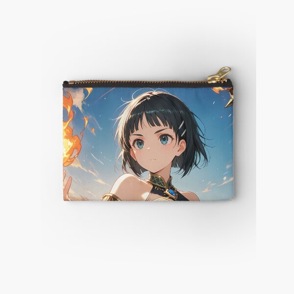 Item preview, Kirigaya Suguha Sword Art Online Fantasy Mage At Sunset With Glowing Staff designed and sold by TorbenKuhano.