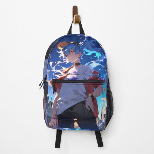 Item preview, Lily Hoshikawa Zombieland Saga Blue Hair Star Shirt Neon Night Vibes designed and sold by TorbenKuhano.