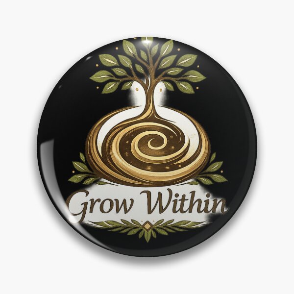 Item preview, Grow Within – Spiral Tree Minimal Nature Design | Balance & Inner Growth Symbol designed and sold by ketkidesign.