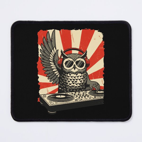 Item preview, Owl Aviator Illustration Vintage Sunburst  designed and sold by JEFDodsonArt.