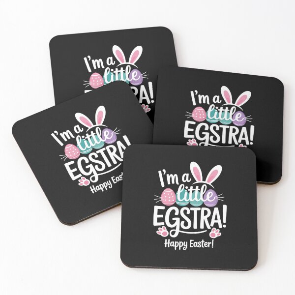 Item preview, Im A Little Egstra Happy Easter Bunny Ears Eggs designed and sold by CORJIDOG-ART.