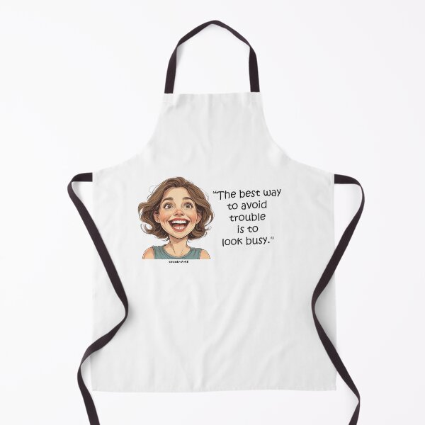 Item preview, "The best way to avoid trouble is to look busy." - Esther @ spunkyZeST designed and sold by spunkyZeST.