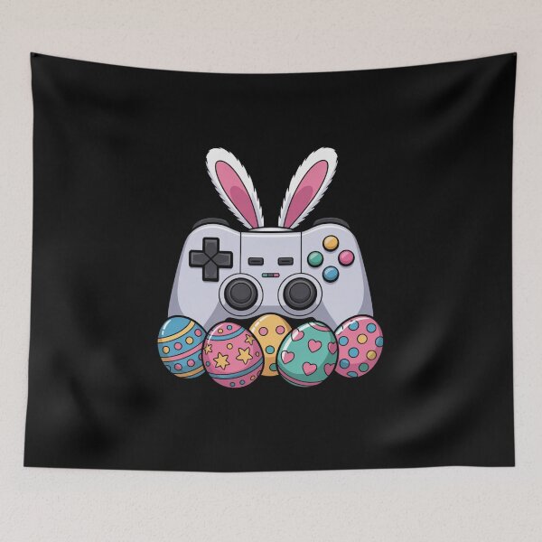 Item preview, Easter Gamer Bunny Controller With Eggs designed and sold by CORJIDOG-ART.