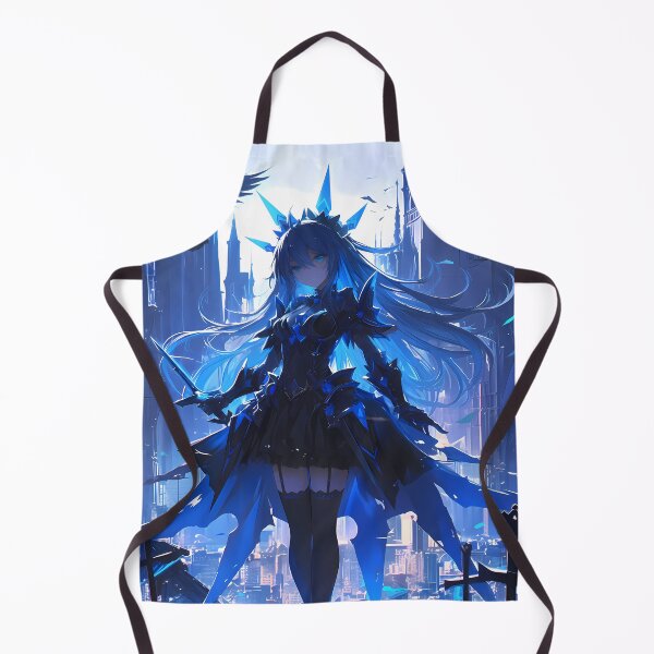 Item preview, Kotori Itsuka Date A Live Blue Gothic Cityscape Nightfall Fantasy Aura designed and sold by TorbenKuhano.
