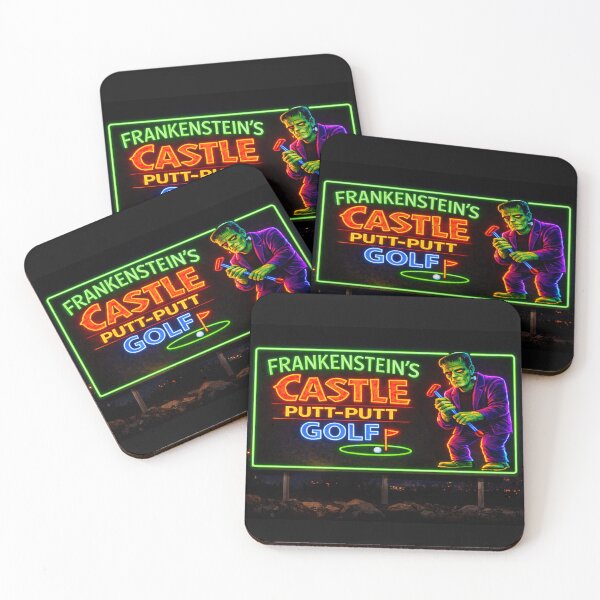 Item preview, Frankenstein's Castle Putt-Putt Golf Sign designed and sold by DGS Creative Designs.
