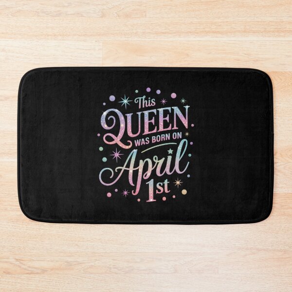 Item preview, This Queen Was Born On April 1st Birthday Girl designed and sold by CORJIDOG-ART.