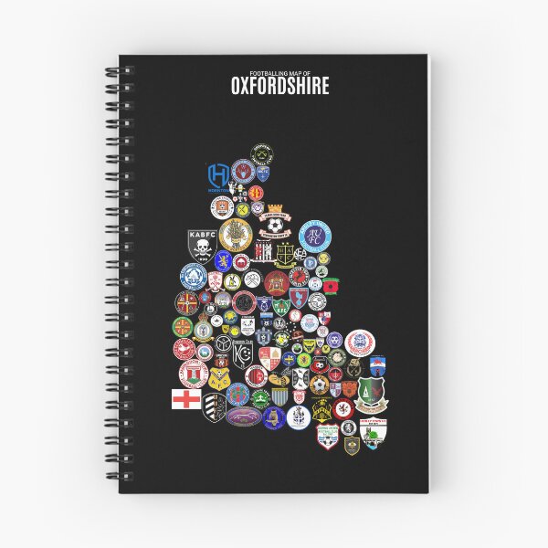 Item preview, Footballing Map of Oxfordshire designed and sold by Footy-Maps.