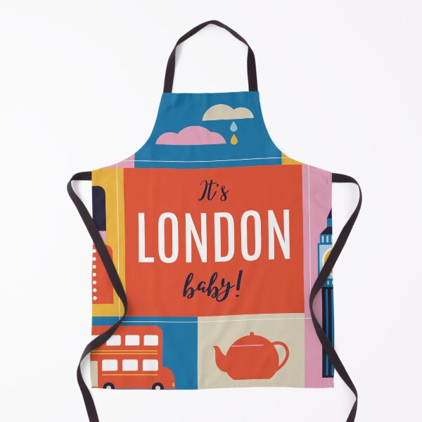 Item preview, It's London, baby! A colorful city collage designed and sold by Rue Market.