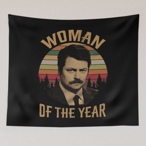 Item preview, Woman Of The Year Ron Swanson Parks And Recreation designed and sold by RaniaAzzam.
