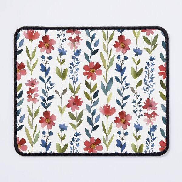 Item preview, Seamless Floral Pattern Watercolor Botanical Stripes designed and sold by FRH Design ⭐⭐⭐⭐⭐.