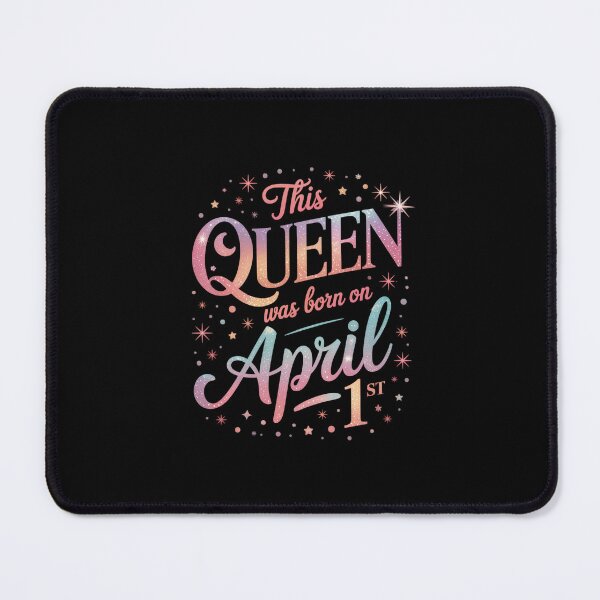 Item preview, This Queen Was Born On April 1st Birthday Gift designed and sold by CORJIDOG-ART.