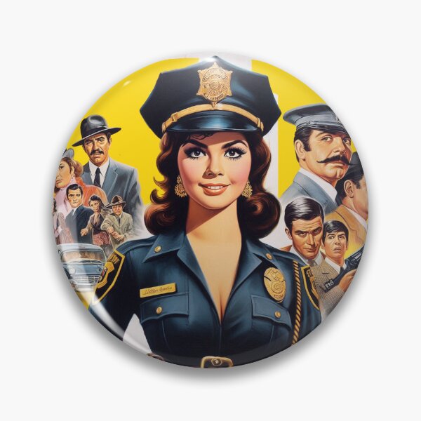 Item preview, Retro Policewoman designed and sold by PulpVintage.