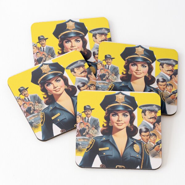 Item preview, Retro Policewoman designed and sold by PulpVintage.