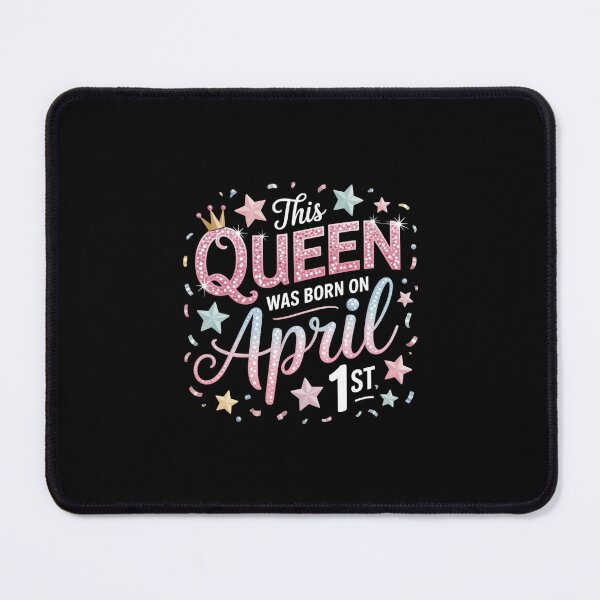 Item preview, This Queen Was Born On April 1st Birthday Woman designed and sold by CORJIDOG-ART.