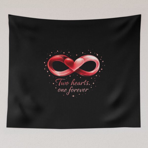 Item preview, Two Hearts One Forever – Romantic Infinity Love Design designed and sold by CutePearlStudio.
