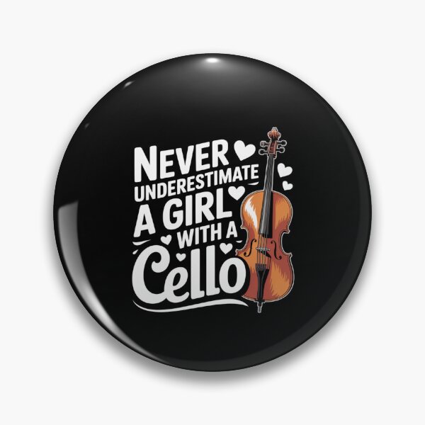 Item preview, Never Underestimate A Girl With A Cello Cello Player Gift designed and sold by CORJIDOG-ART.