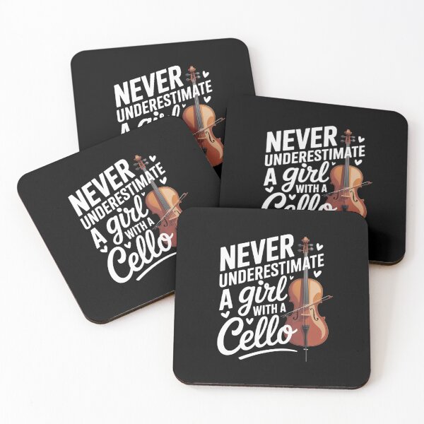 Item preview, Never Underestimate A Girl With A Cello Violin Family designed and sold by CORJIDOG-ART.