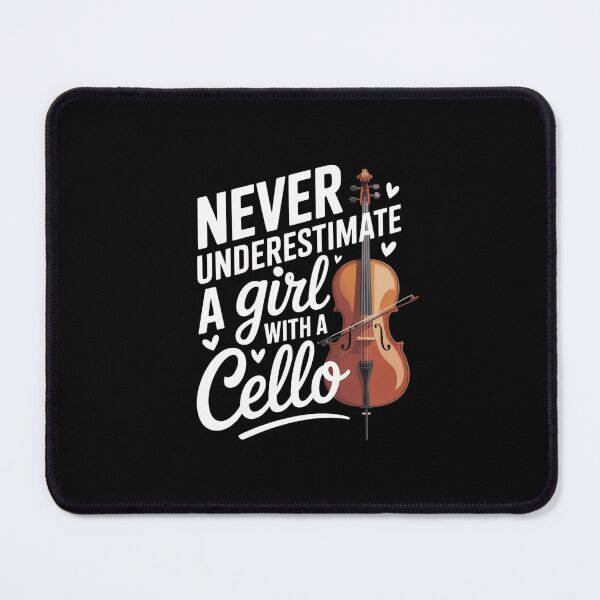Item preview, Never Underestimate A Girl With A Cello Violin Family designed and sold by CORJIDOG-ART.