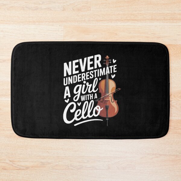 Item preview, Never Underestimate A Girl With A Cello Violin Family designed and sold by CORJIDOG-ART.