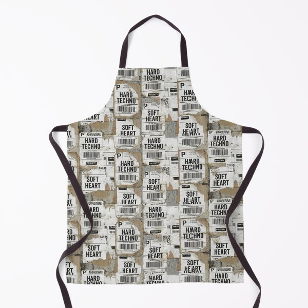 Item preview, Hard Techno Soft Heart Grunge Shipping Label Pattern designed and sold by RaveNamaste.
