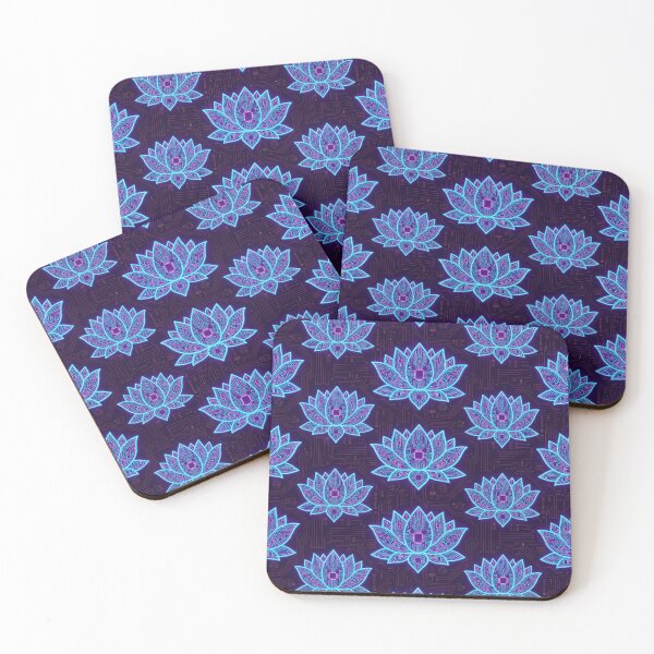 Item preview, Hard Techno Soft Heart Cyber Circuit Lotus Pattern designed and sold by RaveNamaste.