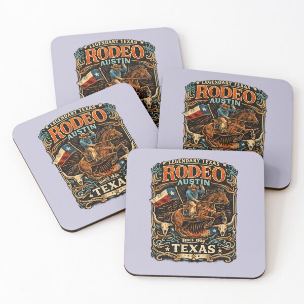 Item preview, Rodeo Austin TX – Retro Western Cowboy & Rodeo Art designed and sold by Lucianof12.