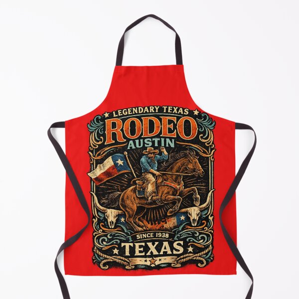 Item preview, Rodeo Austin TX – Retro Western Cowboy & Rodeo Art designed and sold by Lucianof12.