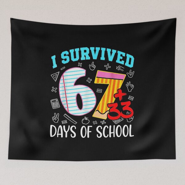 Item preview, I Survived 67+33 Days Of School 100th Day School designed and sold by gladysenglish.
