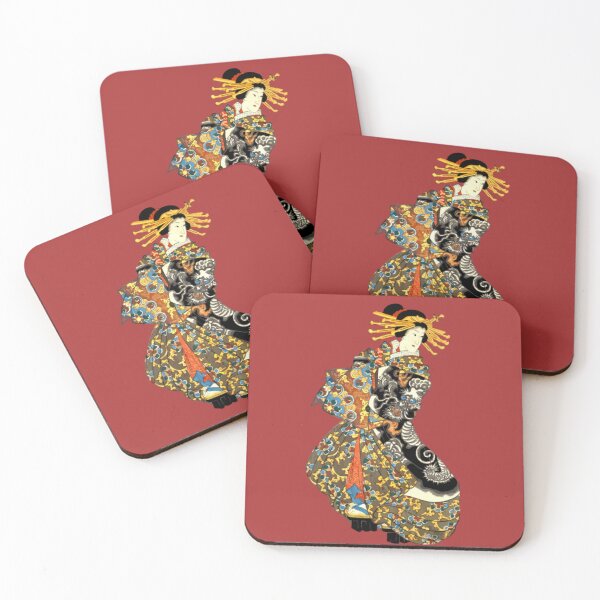 Item preview, Oiran with a doragon design kimono designed and sold by カイトラボ.