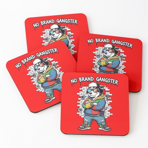 Item preview, No Brand Gangster – Funny Anti-Brand Street Style Design designed and sold by GiftedExplorer.