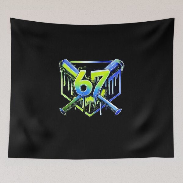 Item preview, 67 Baseball Drip Graphic Crossed Bats Style designed and sold by miaa-artistshop.
