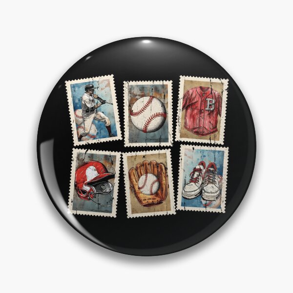 Item preview, Vintage Baseball Stamps designed and sold by The-Mut3d-Ghost.