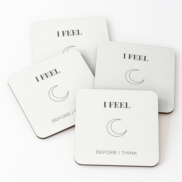 Item preview, I feel before I think – Minimalist design, sensitivity & intuition designed and sold by Mysteriaprint.